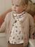Gilet bébé en maille grosse jauge beige chiné+vert sauge 6 - vertbaudet enfant 