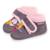 Chaussons bottillons ,fermeture à scratch, semelle antidérapante Gris foncé 1 - vertbaudet enfant 