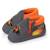 Chaussons bottillons à zip, faciles à enfiler, bon maintien du pied, semelle antidérapante Gris 1 - vertbaudet enfant 