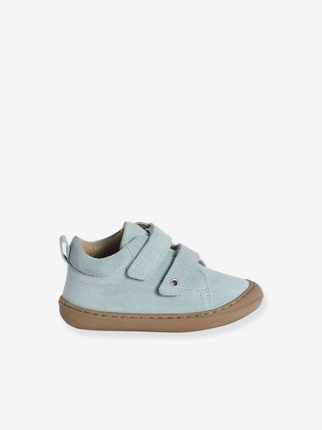 Chaussures premiers pas bébé velcro beige imprimé+bleu imprimé+bois de rose+bronze+lot rose+mauve+or+rose+rose imprimé+rose poudré+turquoise+vert imprimé 60 - vertbaudet enfant 
