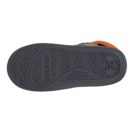 Chaussons bottillons à zip, faciles à enfiler, bon maintien du pied, semelle antidérapante Gris 4 - vertbaudet enfant 