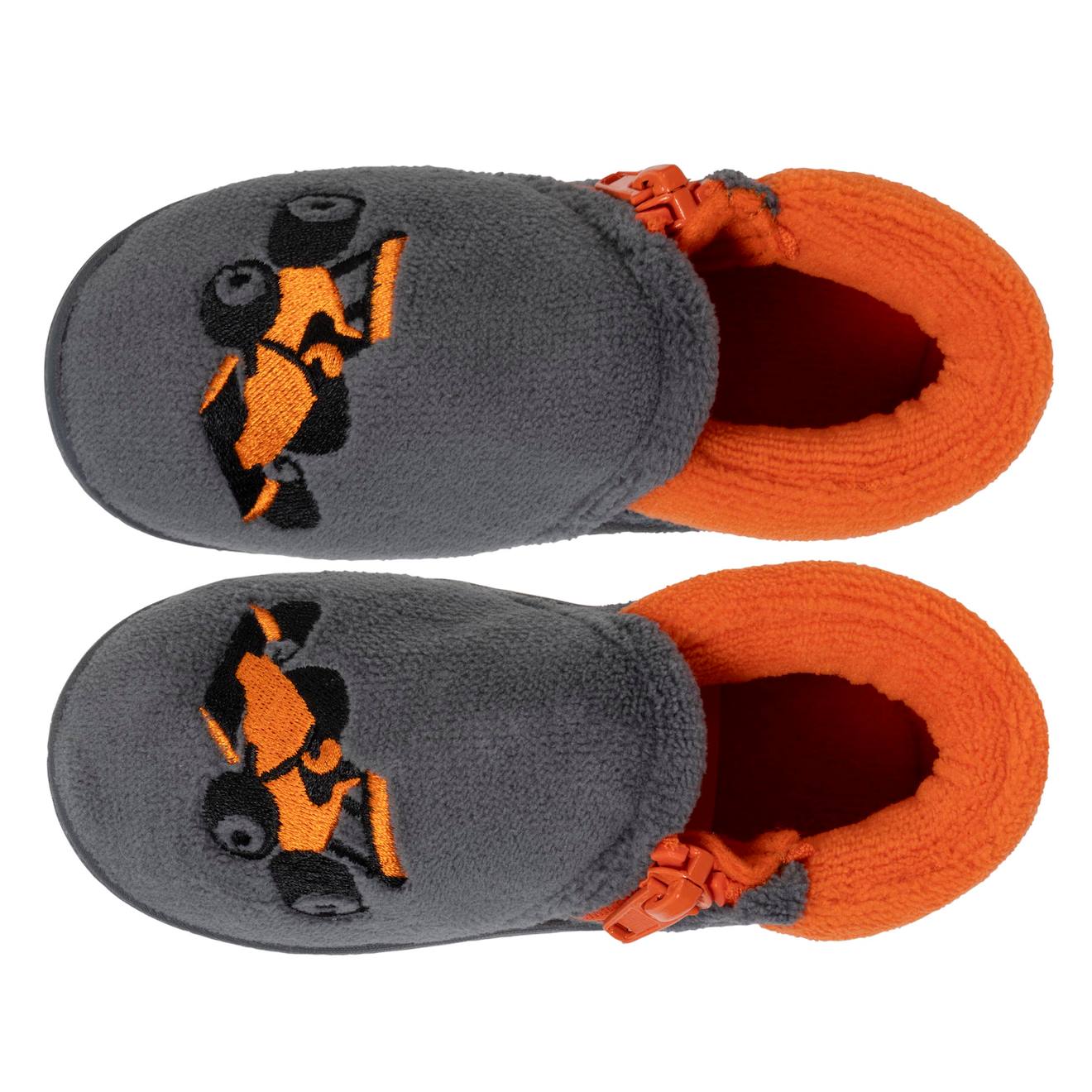 Chaussons Bottillons Bébé Garçon - Fermeture Zip, Semelle Antidérapante - Taille 24, Polaire Douce
