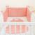 Tour de lit en coton bio Blanc+Fraise+Honey+Rose+Vert 4 - vertbaudet enfant 