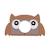 Housse en silicone hibou Brun clair 1 - vertbaudet enfant 