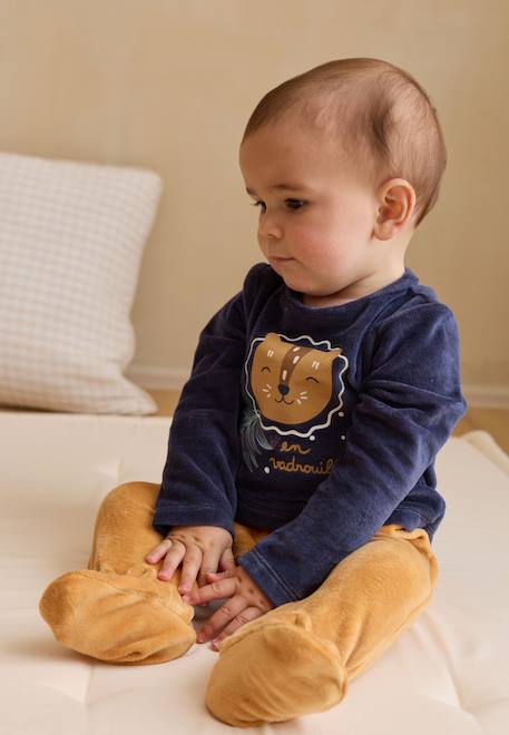 Bébé-Pyjama bébé en velours charly