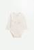 Lot de 2 bodies bébé manches longues ouverture croisée câlins Ecru 6 - vertbaudet enfant 