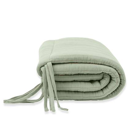 Tour de lit en coton bio Blanc+Fraise+Honey+Rose+Vert 29 - vertbaudet enfant 