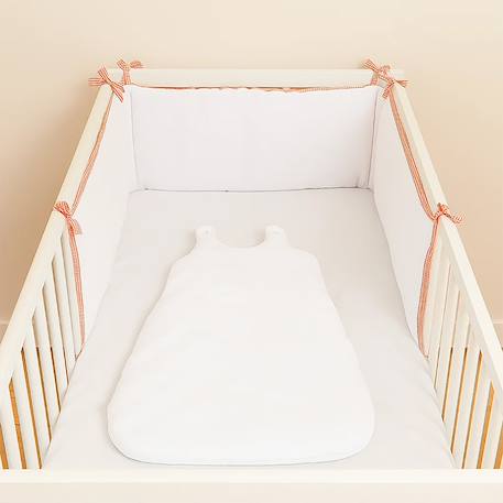 Tour de lit en coton bio Blanc+Fraise+Honey+Rose+Vert 3 - vertbaudet enfant 
