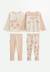 Lot de 2 pyjamas 2 pièces en velours avec pieds retroussables manouk Rose 1 - vertbaudet enfant 