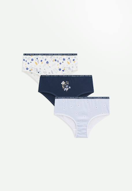 Lot de 3 culottes fille automne Bleu 1 - vertbaudet enfant 