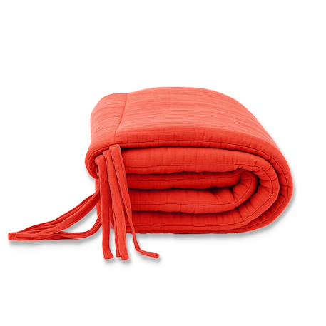 Tour de lit en coton bio Blanc+Fraise+Honey+Rose+Vert 11 - vertbaudet enfant 