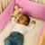 Tour de lit en coton bio Blanc+Fraise+Honey+Rose+Vert 24 - vertbaudet enfant 