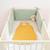 Tour de lit en coton bio Blanc+Fraise+Honey+Rose+Vert 27 - vertbaudet enfant 