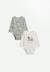 Lot de 2 bodies bébé manches longues cache-cache Ecru 1 - vertbaudet enfant 