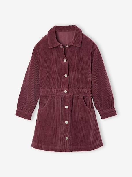 Robe en velours fille mauve 1 - vertbaudet enfant 