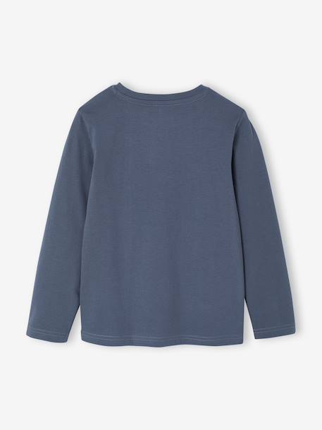 T-shirt motif ludique garçon écru+gris ardoise+gris chiné 5 - vertbaudet enfant 