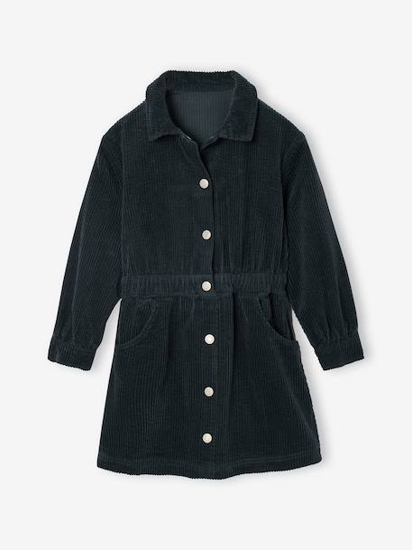 Robe en velours fille mauve+vert sapin 6 - vertbaudet enfant 