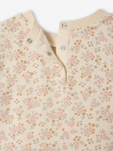 Robe bi-matière manches longues vieux rose 3 - vertbaudet enfant 