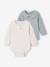 Lot de 2 Bodies naissance col officier et col tunisien beige chiné 1 - vertbaudet enfant 