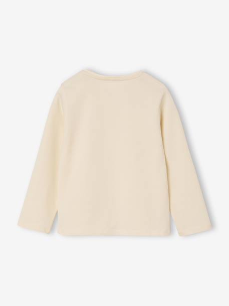 Tee-shirt fille étoiles brillantes vanille 2 - vertbaudet enfant 