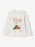 T-shirt manches longues imprimé garçon avec reliefs blanc chiné+noix de pécan 3 - vertbaudet enfant 