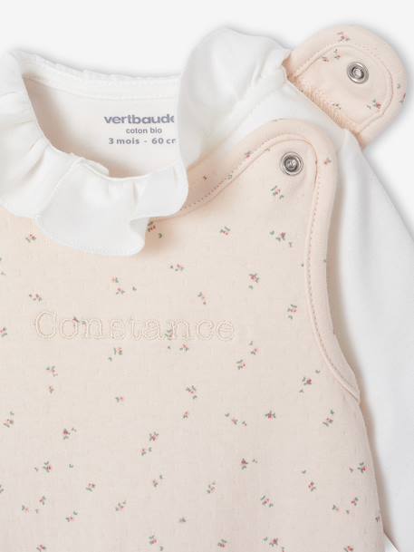 Ensemble 3 pièces naissance combinaison body doudou rose+vert d'eau 6 - vertbaudet enfant 