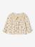 Blouse imprimée bébé avec col en crochet vanille 1 - vertbaudet enfant 