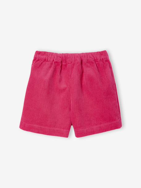 Jupe short fille velours fuchsia 2 - vertbaudet enfant 
