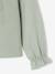 Blouse fille velours à volants détails broderie anglaise rose poudré+vert de gris 8 - vertbaudet enfant 