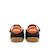 Sneakers garçon synthétique lacets- fermeture adhésive barefoot Bleu foncé-orange 3 - vertbaudet enfant 