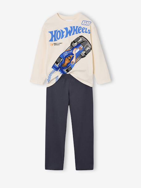 Pyjama bicolore Mattel Hot Wheels garçon marine 1 - vertbaudet enfant 