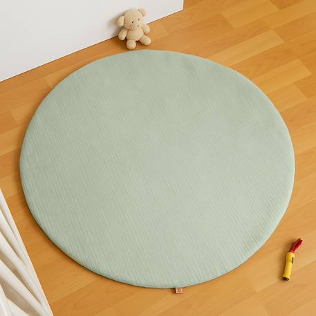 Tapis d'eveil en coton bio Blanc+Fraise+Honey+Rose+Vert 30 - vertbaudet enfant 
