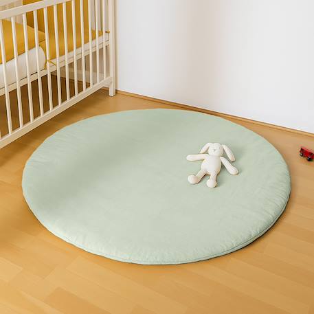 Tapis d'eveil en coton bio Blanc+Fraise+Honey+Rose+Vert 28 - vertbaudet enfant 