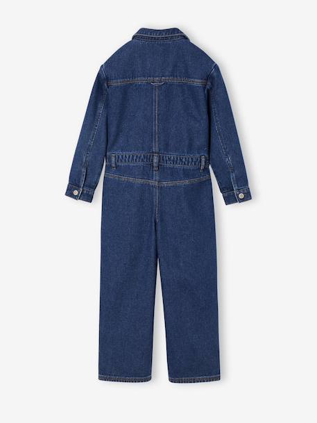 Combinaison fille jean style worker bleu moyen 3 - vertbaudet enfant 