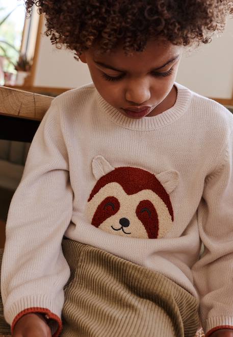 Pull bébé en tricot gustin Ecru 1 - vertbaudet enfant 