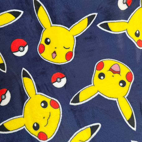 Plaid imprimé 100% polyester, pokemon pika pika Bleu 2 - vertbaudet enfant 