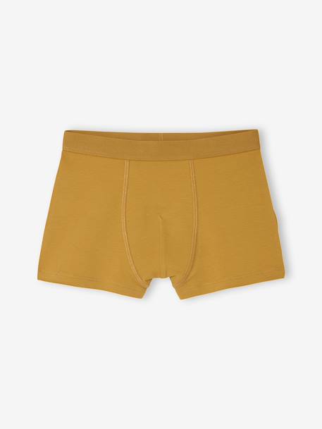 Lot 5 Boxers unis et rayés Garçon multicolore 4 - vertbaudet enfant 