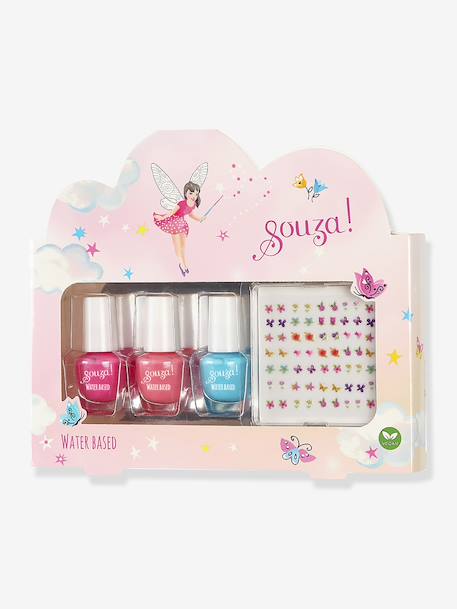 Vernis à ongle + stickers Elfe rose 1 - vertbaudet enfant 