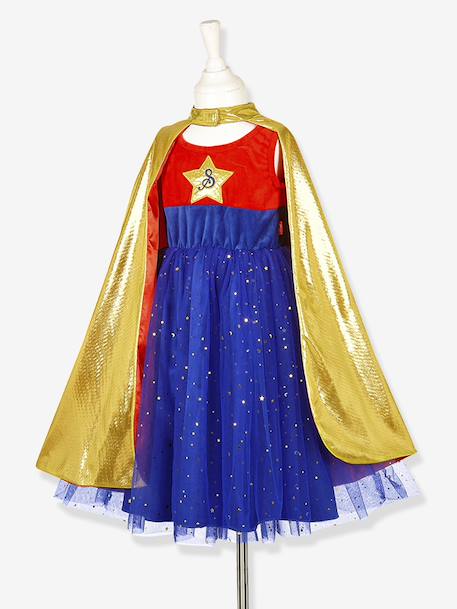 Déguisement super-héroïne bleu foncé 1 - vertbaudet enfant 