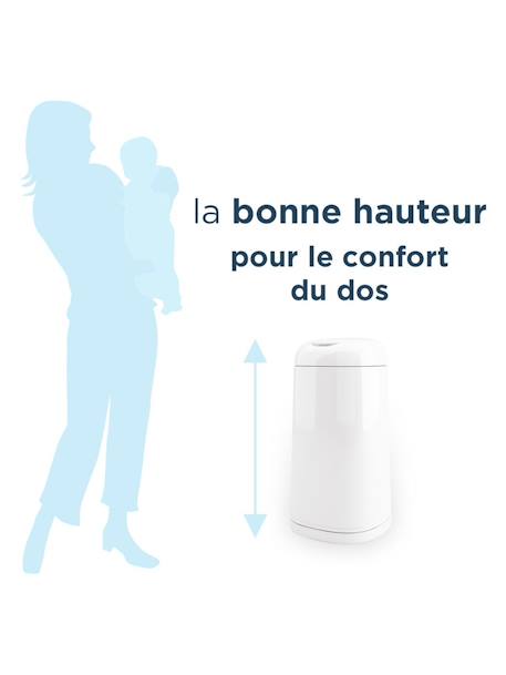 Poubelle à couches Dress Up blanc 8 - vertbaudet enfant 