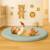 Tapis d'eveil en coton bio Blanc+Fraise+Honey+Rose+Vert 26 - vertbaudet enfant 