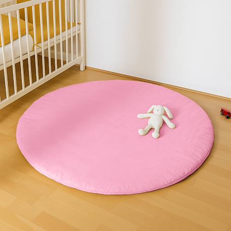 Tapis d'eveil en coton bio Blanc+Fraise+Honey+Rose+Vert 23 - vertbaudet enfant 