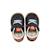 Sneakers garçon synthétique lacets- fermeture adhésive barefoot Bleu foncé-orange 4 - vertbaudet enfant 