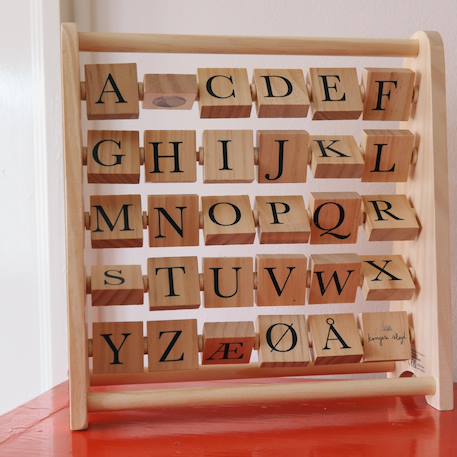 Cadre de cubes en bois abécédaire Beige, noir 4 - vertbaudet enfant 