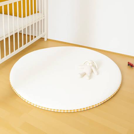 Tapis d'eveil en coton bio Blanc+Fraise+Honey+Rose+Vert 6 - vertbaudet enfant 