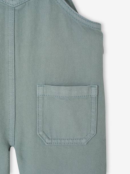 Salopette bébé en sergé pigment dye vert 5 - vertbaudet enfant 