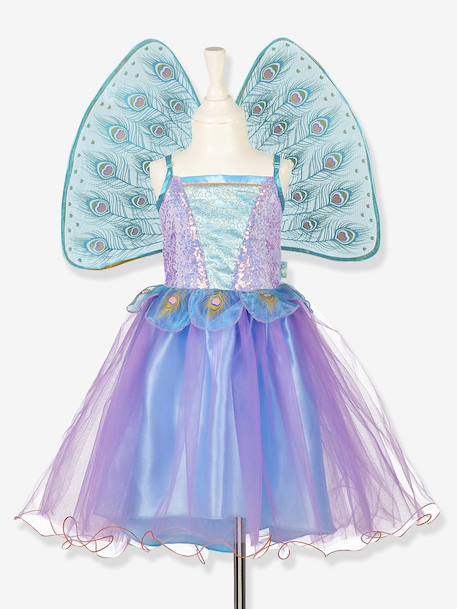 Déguisement Tamara : robe + ailes de paon bleu 1 - vertbaudet enfant 