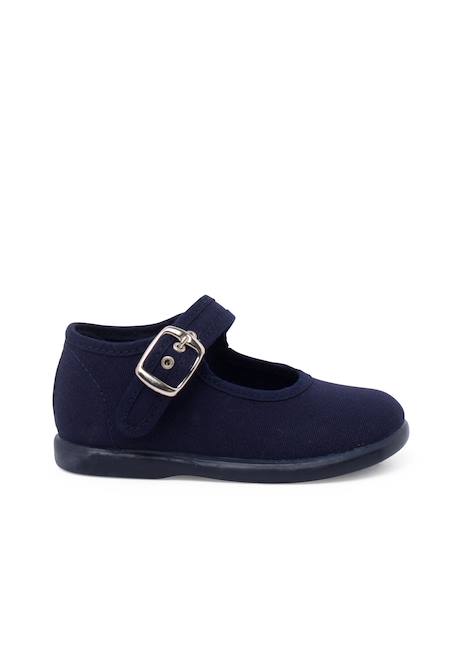 Chaussures en toile avec fermeture à boucle Aigue-marine+Blanc+Bleu marine+Écru+Fucsia+Gris+Jaune citron+Rose 13 - vertbaudet enfant 