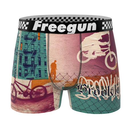 Lot de 4 boxers  summer sport Orange/beige/noir/rouge 4 - vertbaudet enfant 
