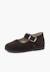 Babies en suède avec fermeture à boucle pour filles Gris+Marron 2 - vertbaudet enfant 